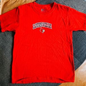 Louisville Cardinals Red Short Sleeve Tee (Size XL)